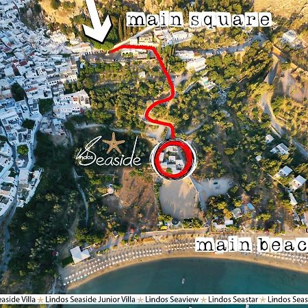 Lindos Seaview Apartment Bagian luar foto