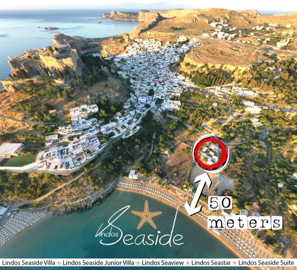 Lindos Seaview Apartment Bagian luar foto
